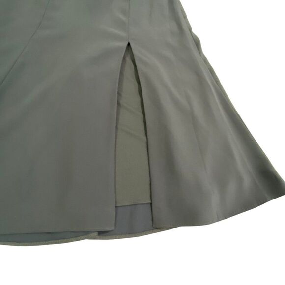 Norstrom Dessy Collections 3069 Midi Bustier Dress Silverstone Gray Size 14 - Picture 10 of 15